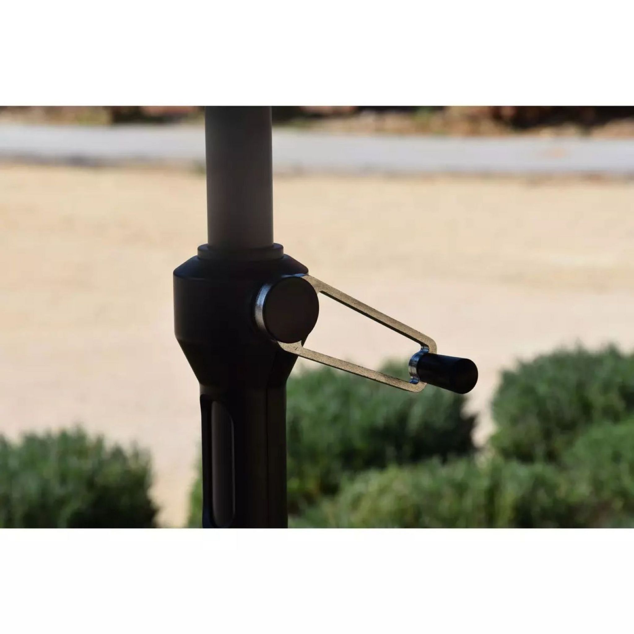 Voir la diapositive 3 : GIVEX Parasol Droit 3 m Aluminium Toile avec Aération – Canopy Gris