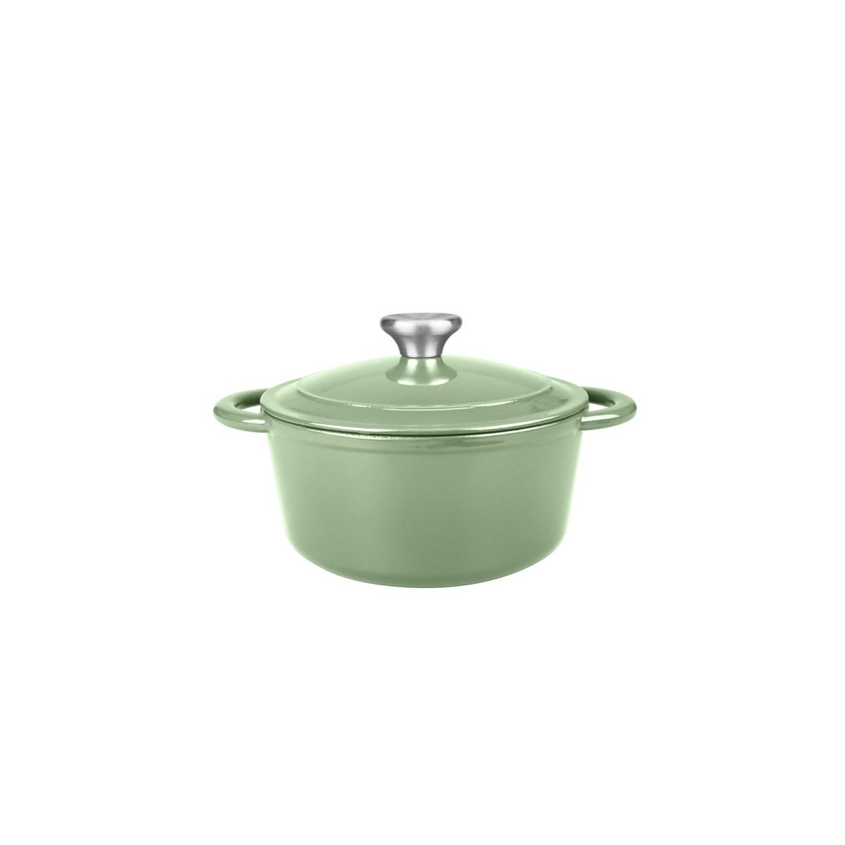 ACTUEL Cocotte ronde 2,5L fonte coloris vert