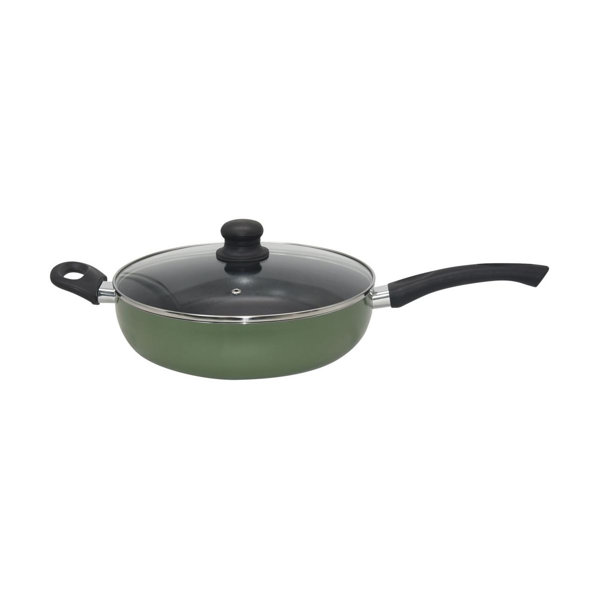 ACTUEL Sauteuse aluminium avec couvercle en verre 28 cm tous feux dont induction