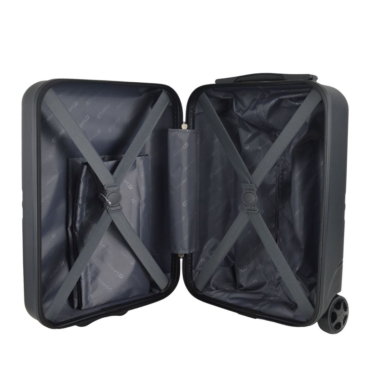 AIRPORT Valise cabine abs 45cm 2 roues LINEA - noir