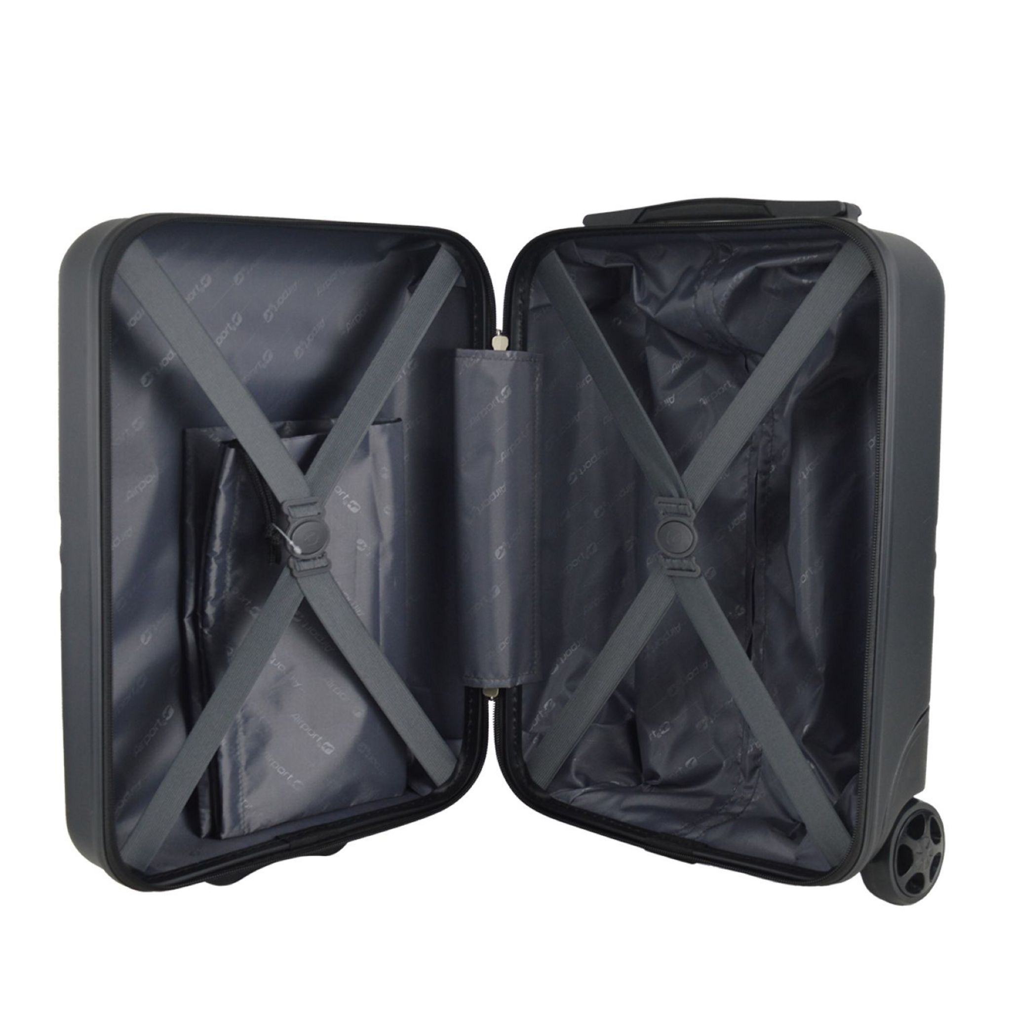 AIRPORT Valise cabine abs 45cm 2 roues LINEA - noir