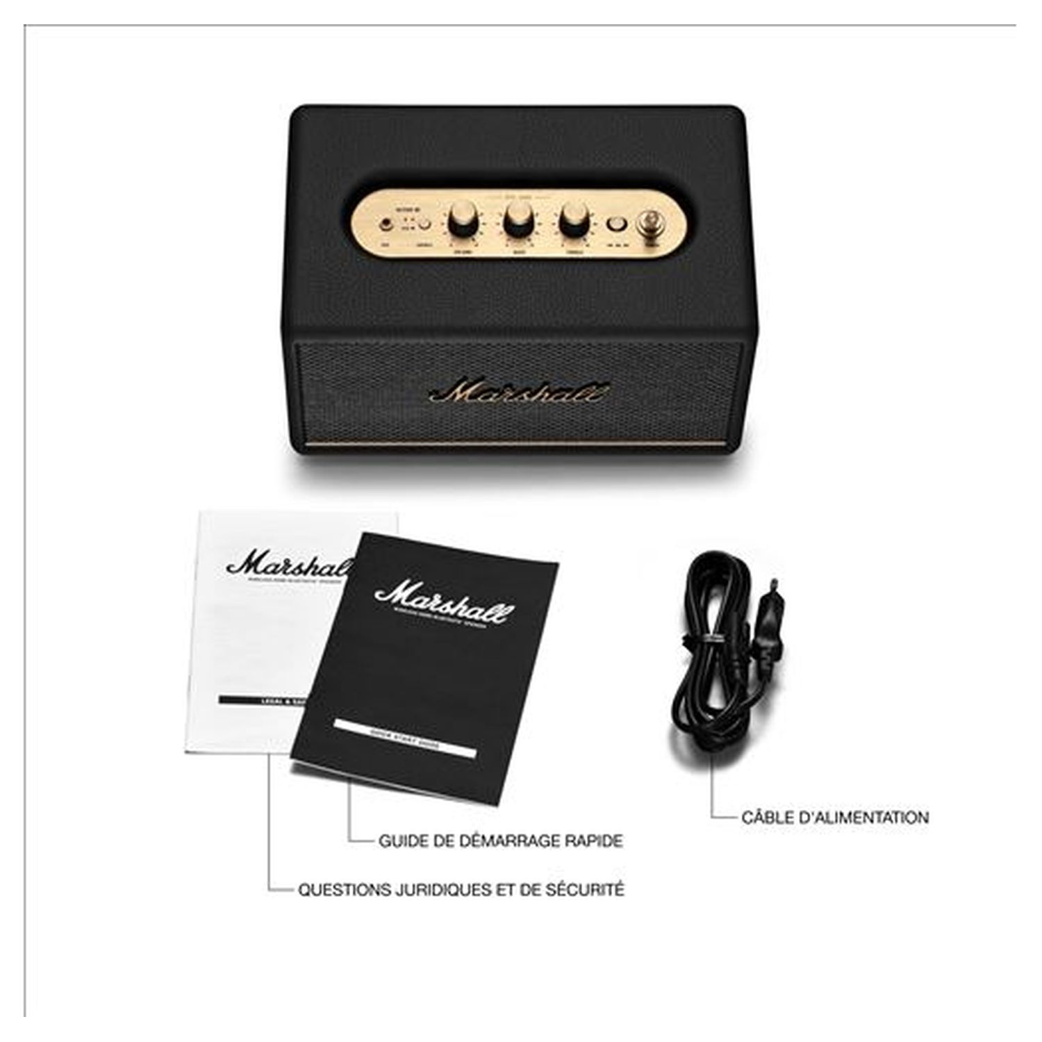 Voir la diapositive 8 : MARSHALL Enceinte ACTON III