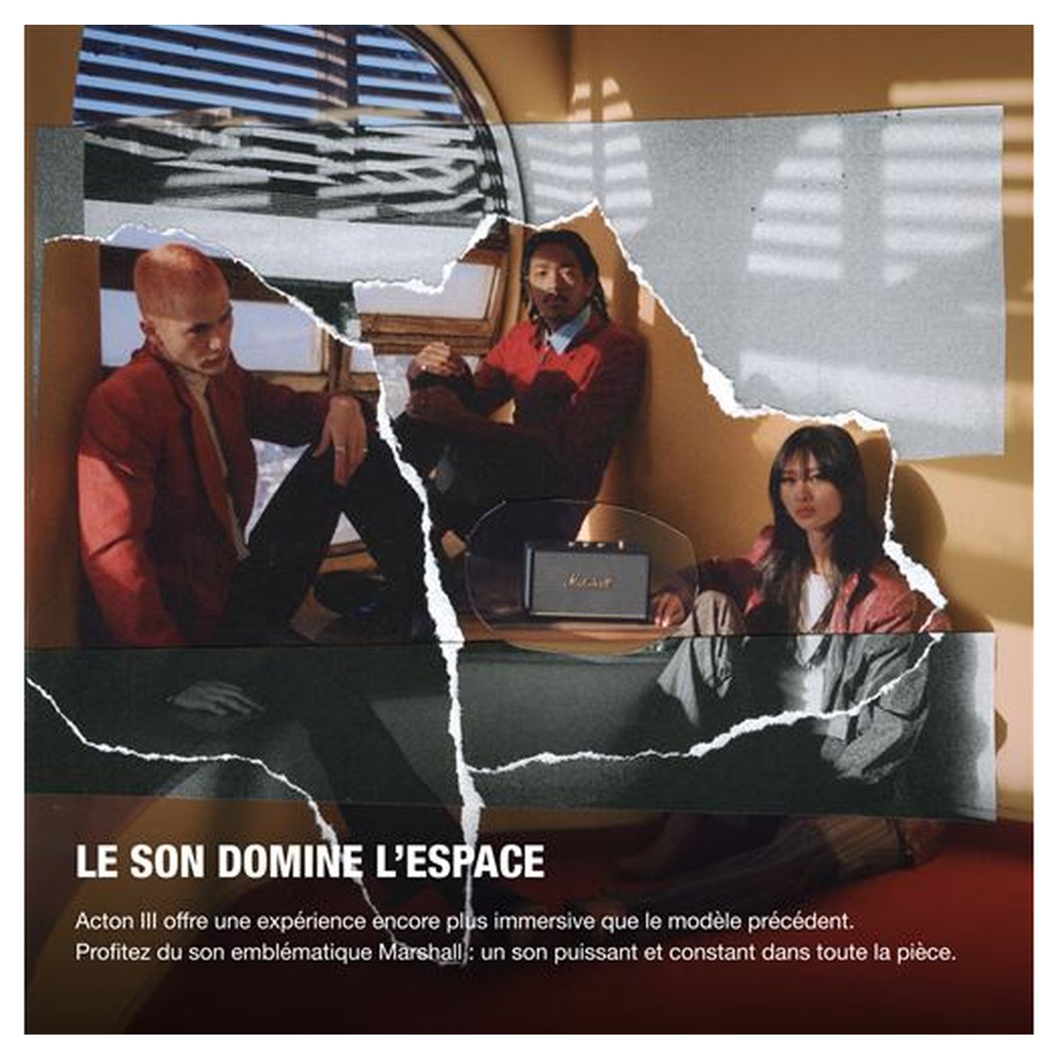 Voir la diapositive 5 : MARSHALL Enceinte ACTON III