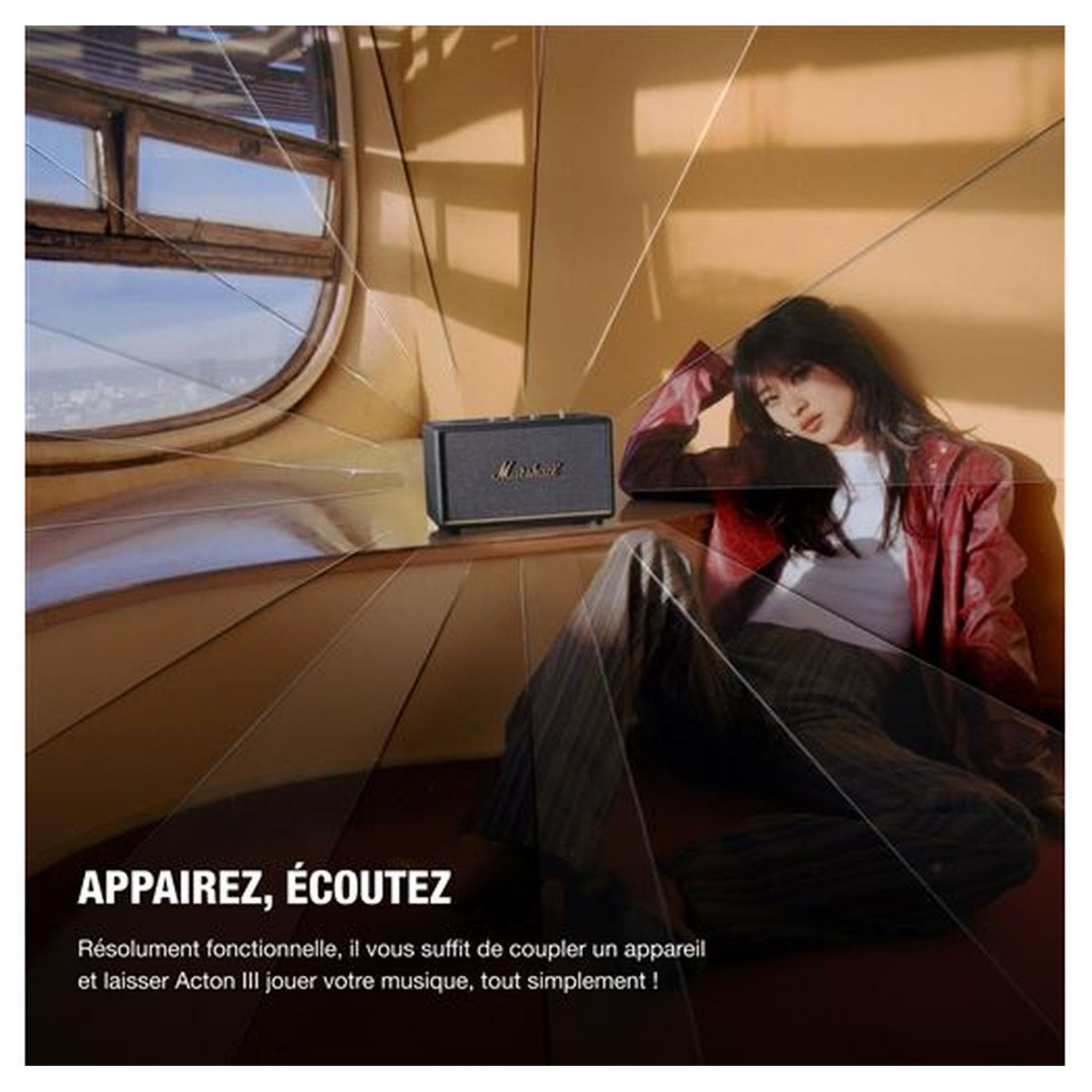 Voir la diapositive 6 : MARSHALL Enceinte ACTON III