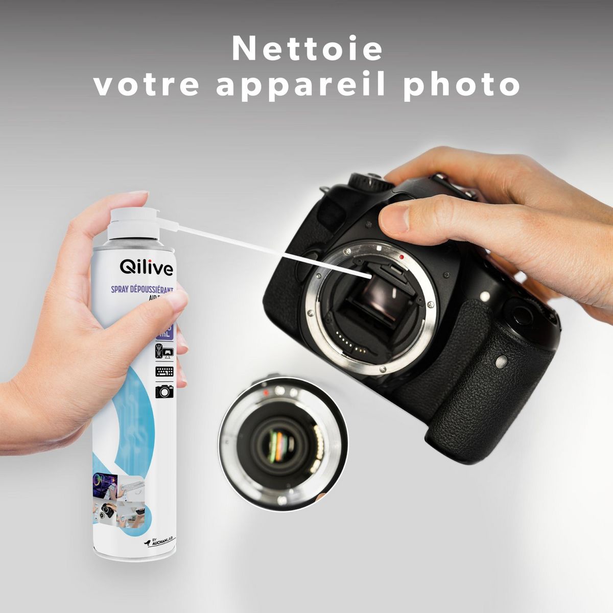 QILIVE Spray dépoussiérant - 400 ml