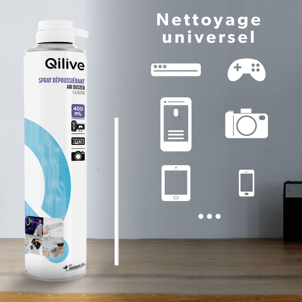 QILIVE Spray dépoussiérant - 400 ml