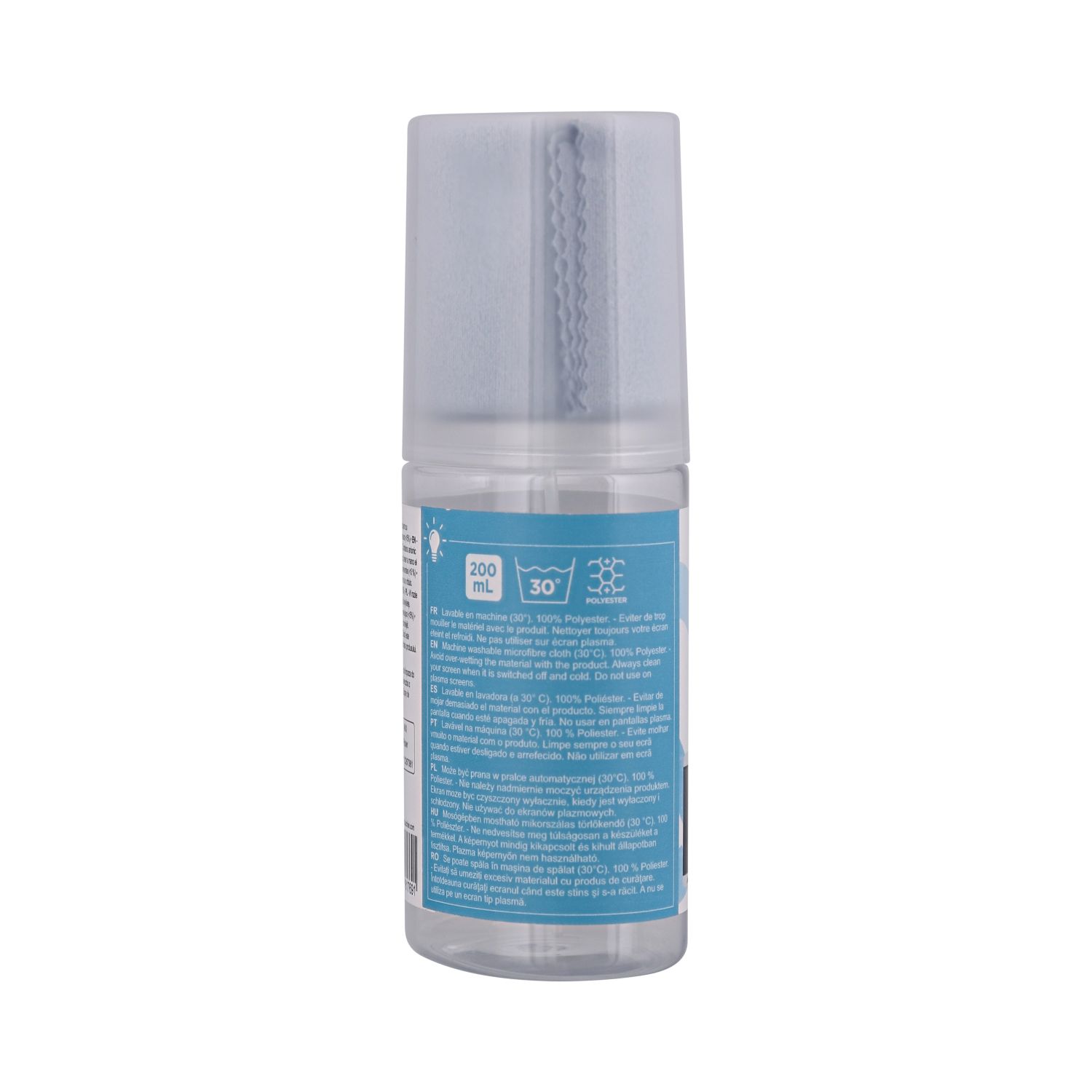 Voir la diapositive 2 : QILIVE Spray nettoyeur d'écran 200 ml + microfibre