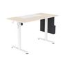 Voir la diapositive 11 : QILIVE Bureau assis-debout motorisé réglable en hauteur - Blanc