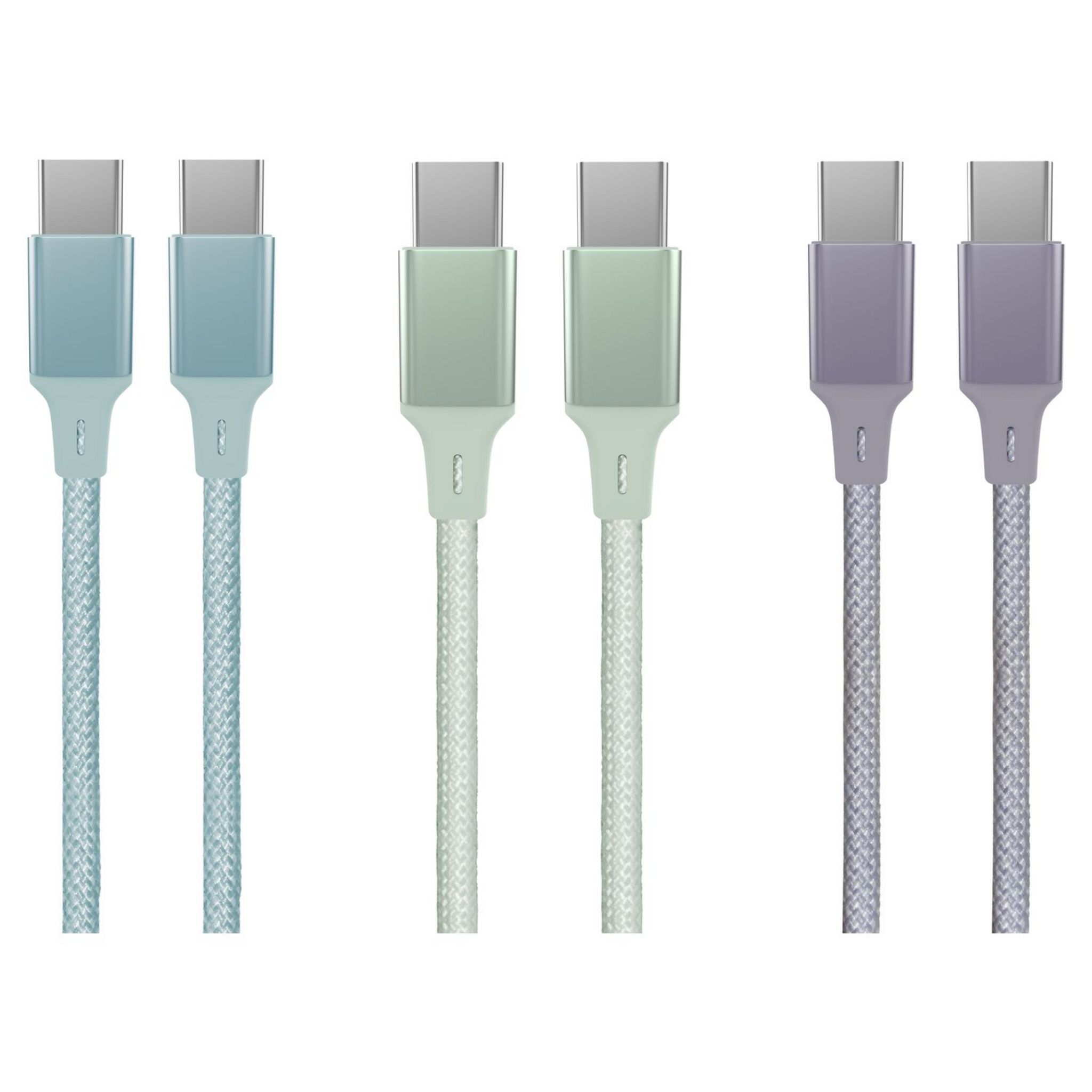 Voir la diapositive 2 : QILIVE Câble de charge USB C/USB C 1m - violet