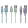 Voir la diapositive 3 : QILIVE Câble de charge USB A/Lightning 1m - Violet