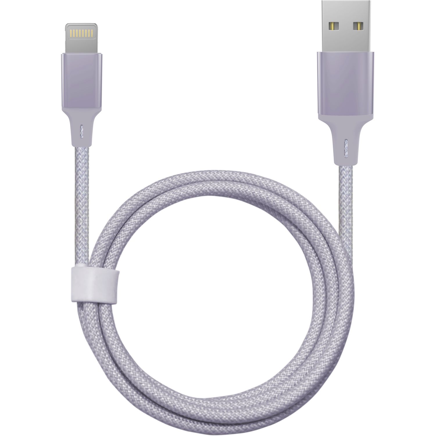 Voir la diapositive 2 : QILIVE Câble de charge USB A/Lightning 1m - Violet