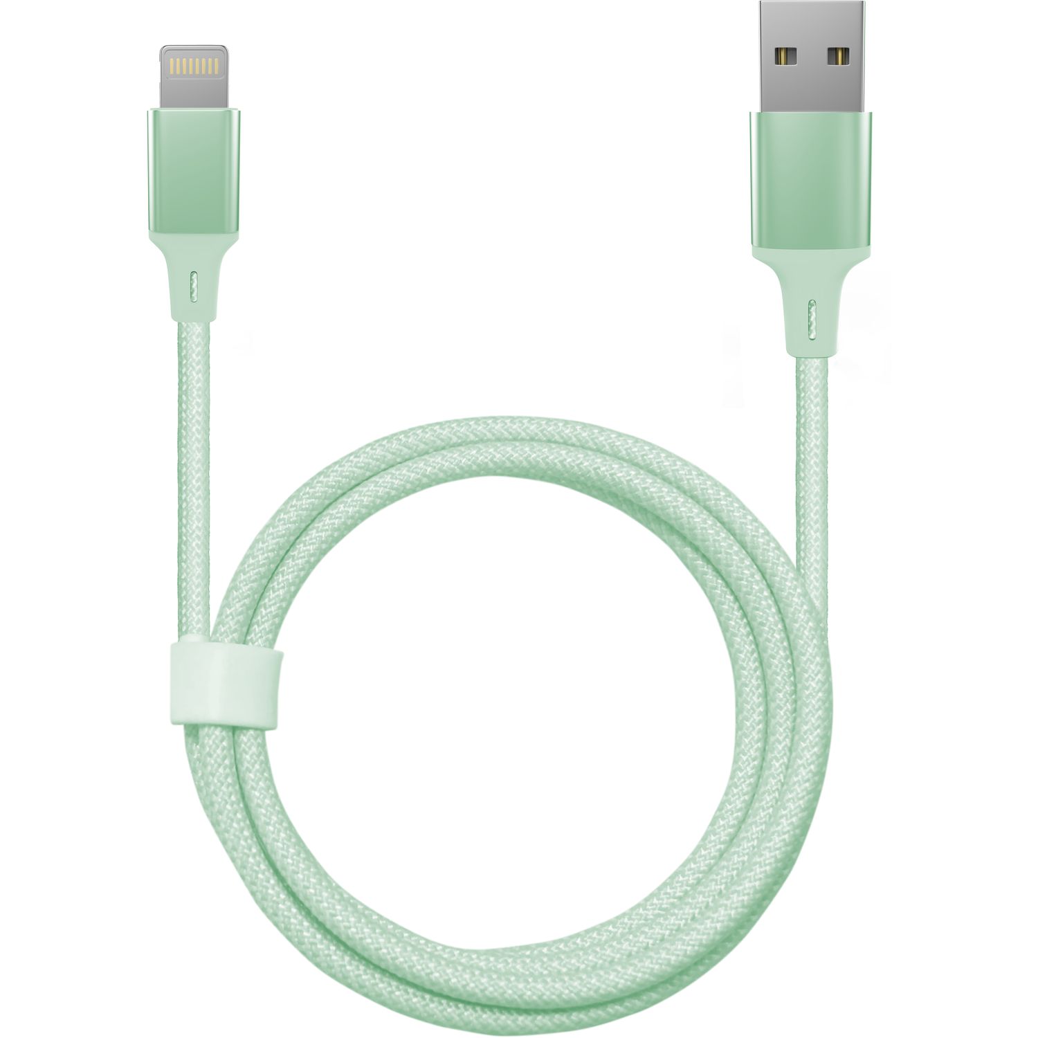 Voir la diapositive 3 : QILIVE Câble de charge USB A/Lightning 1m - Vert