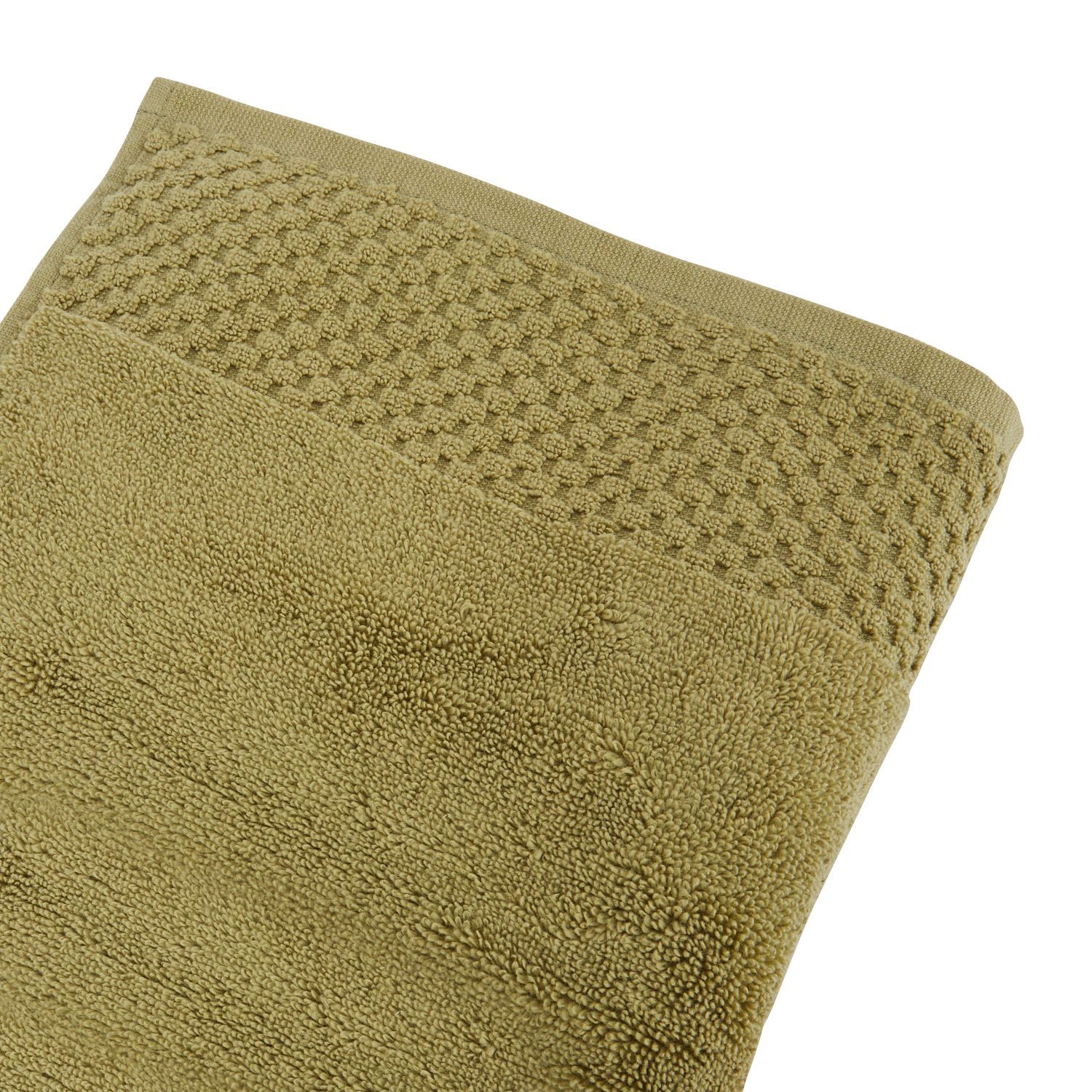 Voir la diapositive 2 : ACTUEL Drap de bain uni en coton qualité Zéro twist 500 g/m²
