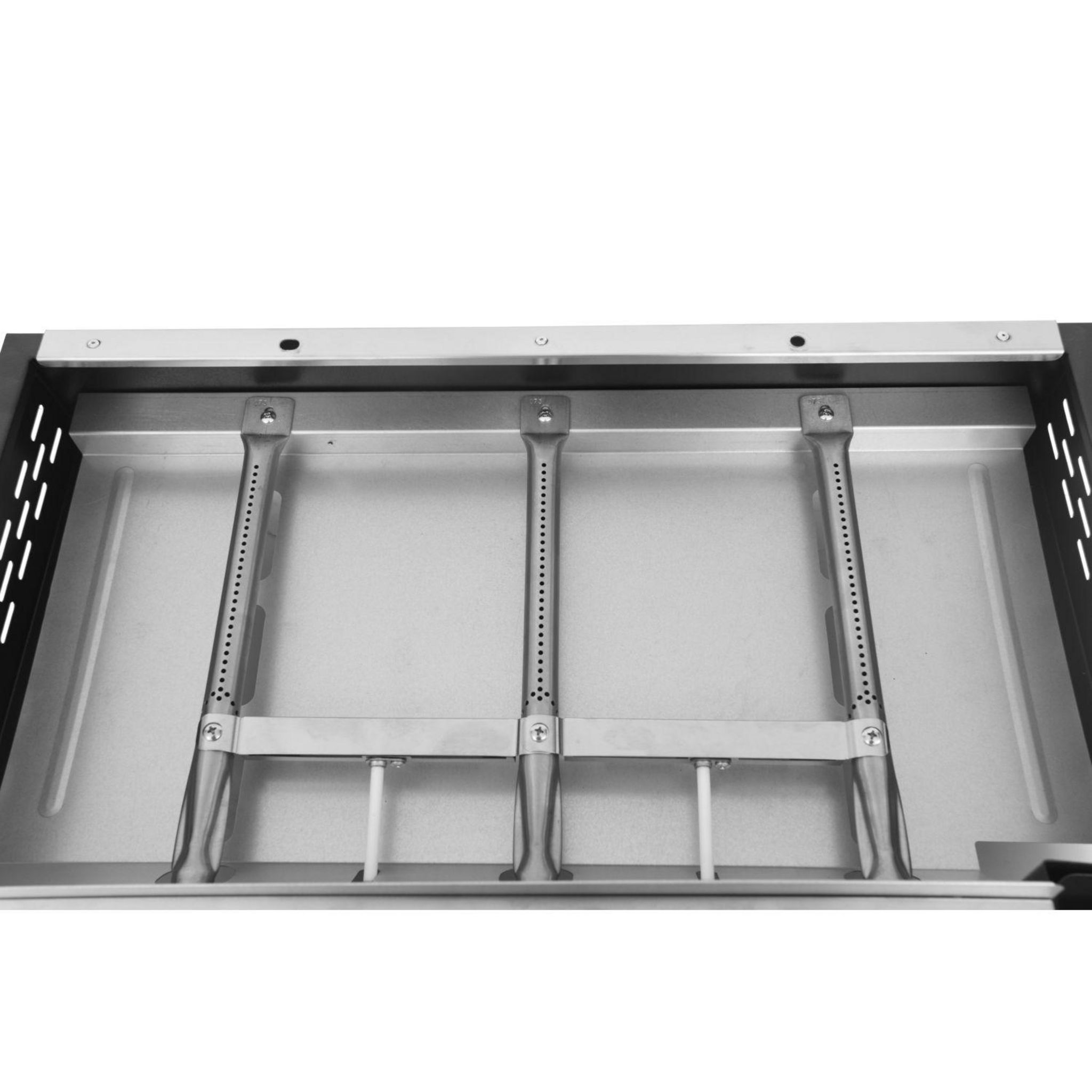 Voir la diapositive 4 : GARDENSTAR Plancha gaz en acier - 3 brûleurs