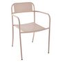 Voir la diapositive 1 : GARDENSTAR Fauteuil de jardin - Acier - Rose thé