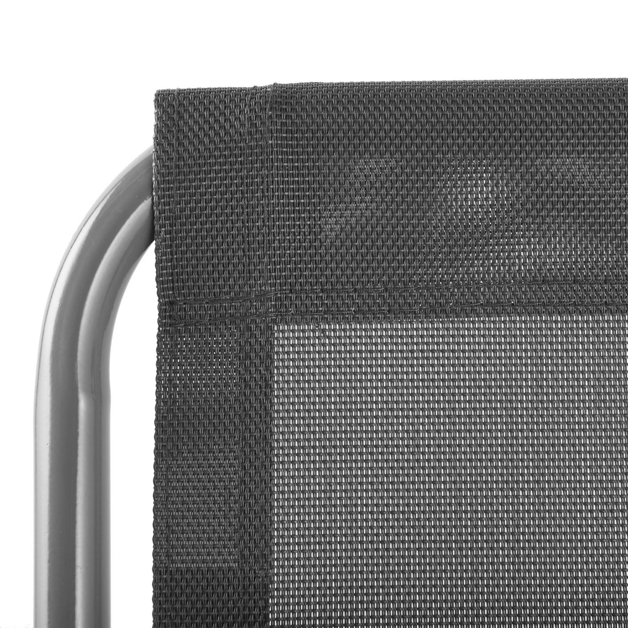 Voir la diapositive 3 : GARDENSTAR Chaise de jardin relax 5 positions - Acier - Gris