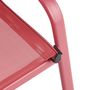 Voir la diapositive 3 : GARDENSTAR Fauteuil de jardin enfant - Textilène et acier - Rouge
