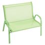 Voir la diapositive 1 : GARDENSTAR Banc de jardin enfant - Textilène et acier - Vert