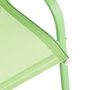 Voir la diapositive 3 : GARDENSTAR Banc de jardin enfant - Textilène et acier - Vert