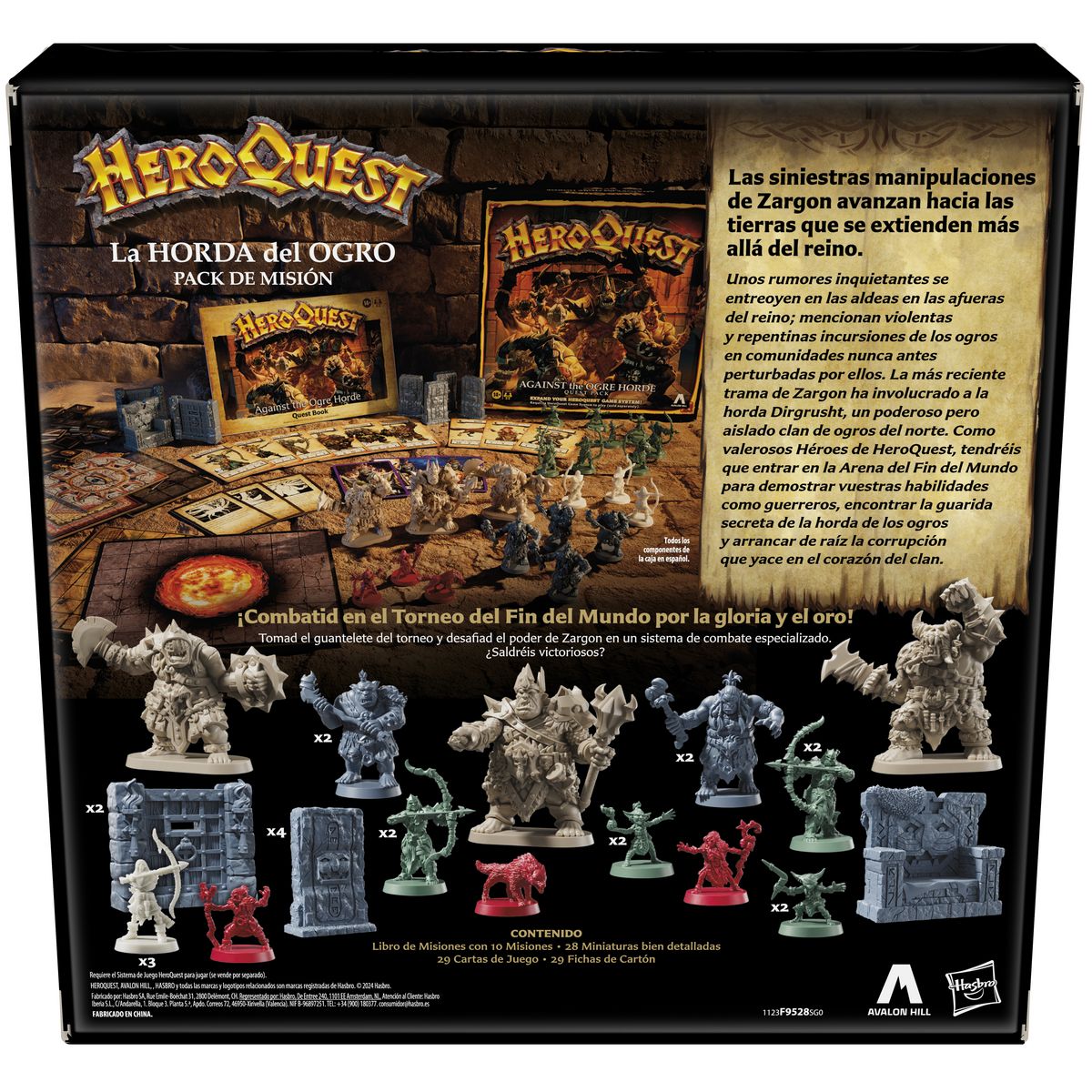 HASBRO Jeu Hero Quest Pack  CONTRE HORDE DES OGRES
