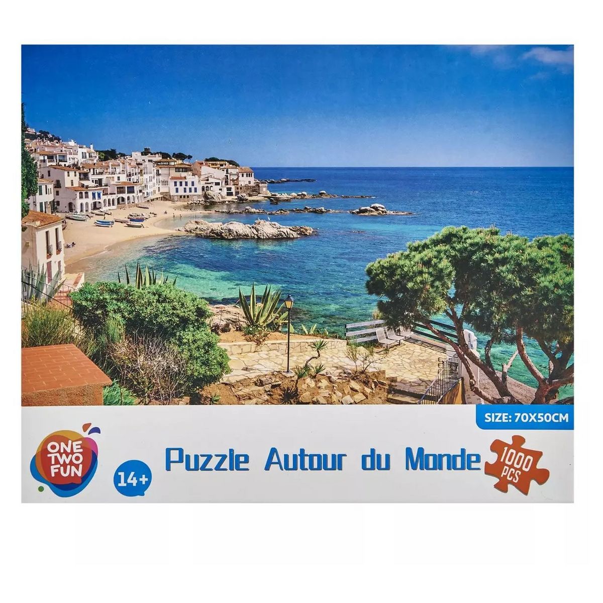 ONE TWO FUN Puzzle 1000 pièces des villes célèbres en bois