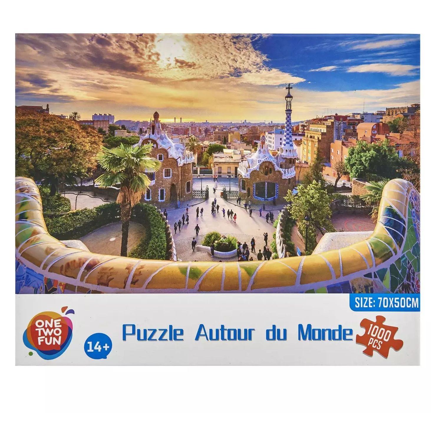 Voir la diapositive 6 : ONE TWO FUN Puzzle 1000 pièces des villes célèbres en bois