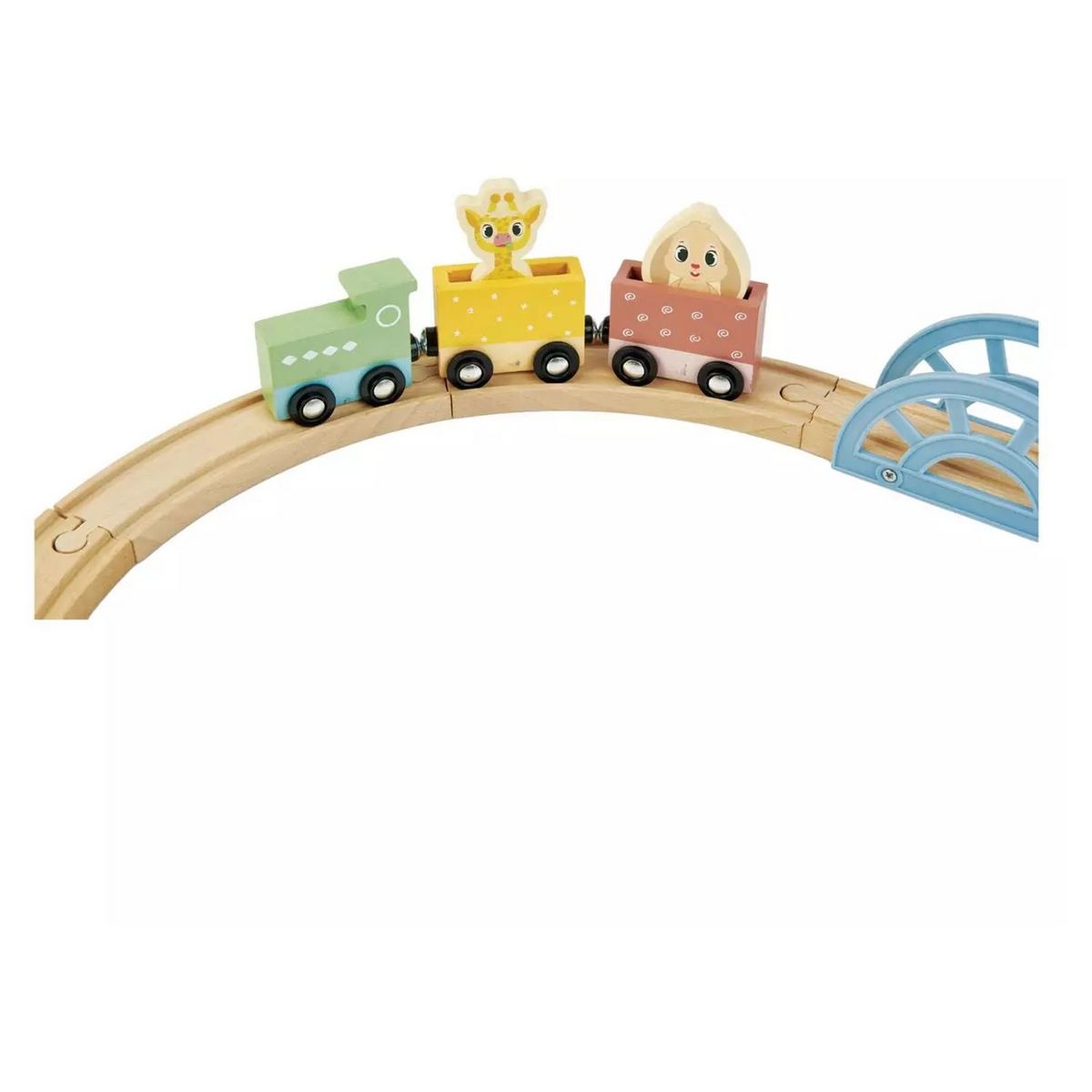 ONE TWO FUN Mon train Leo en bois 60cm