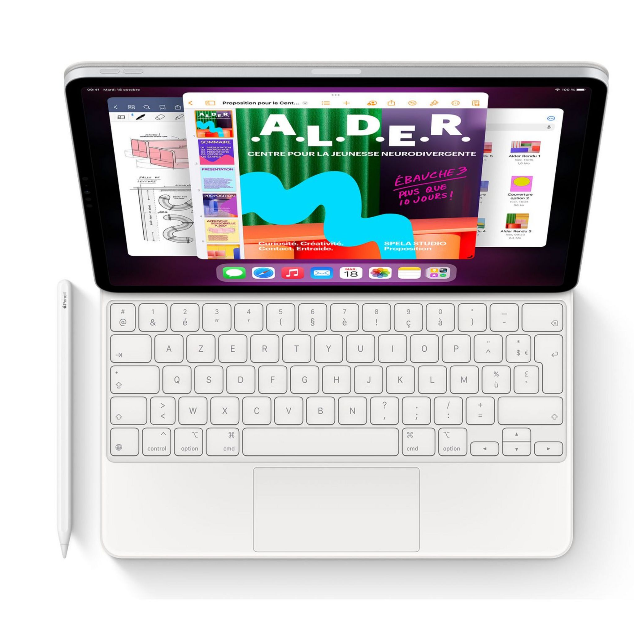 Voir la diapositive 2 : APPLE Tablette tactile iPad Pro 11" WIFI 512Go M2 - Silver