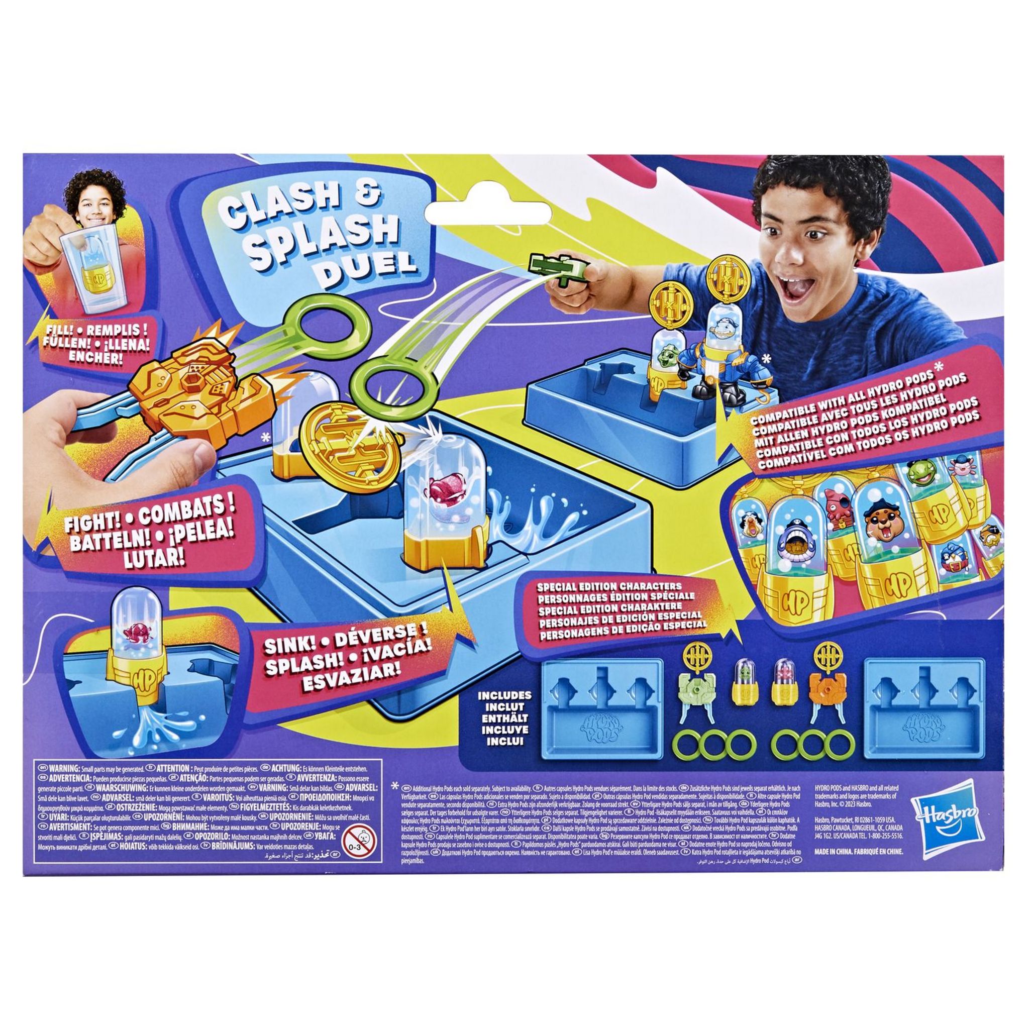 Voir la diapositive 4 : HASBRO Hydro Pods Clash & Splash Duel