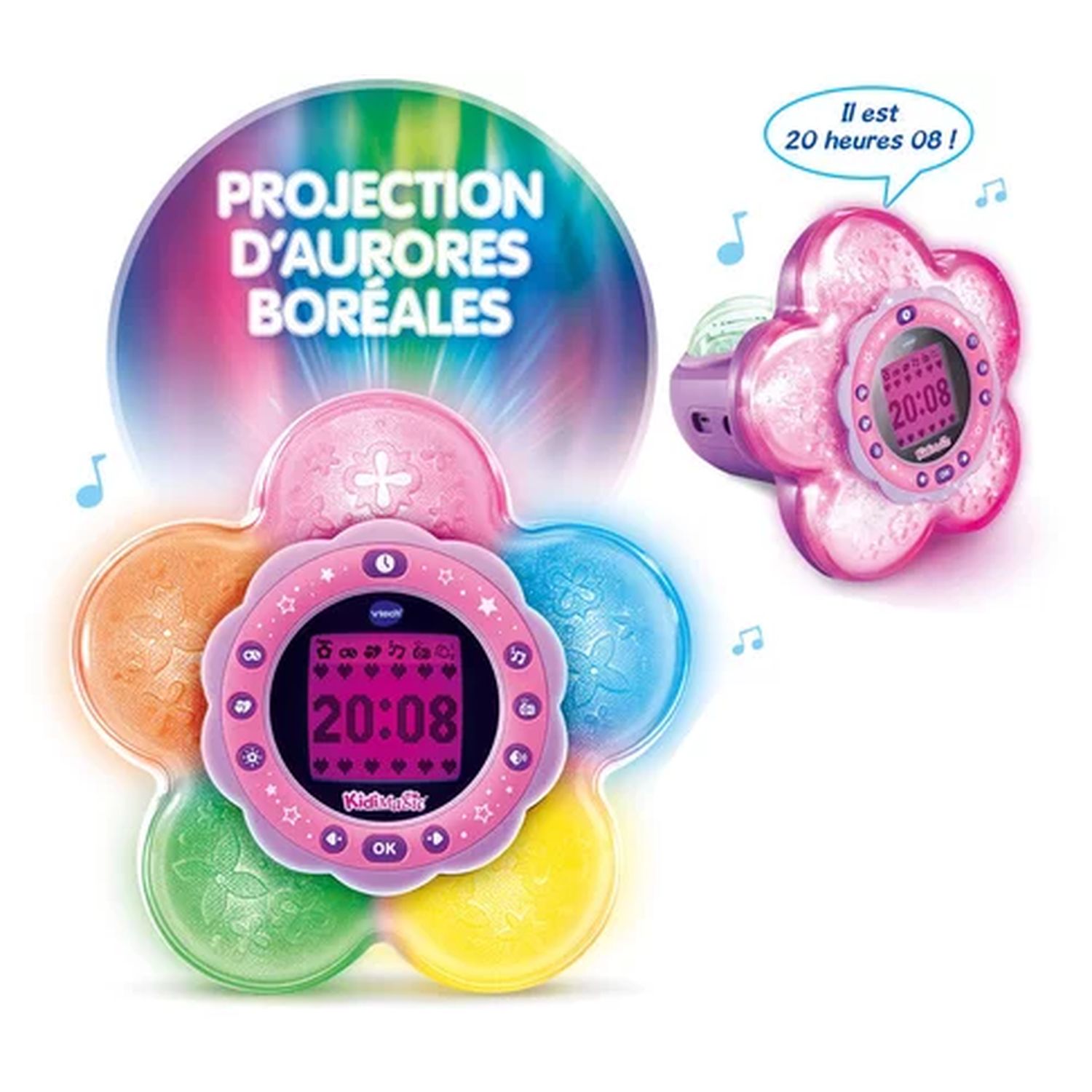 Voir la diapositive 3 : VTECH Lumière Kidimagic Galaxy Light Rose
