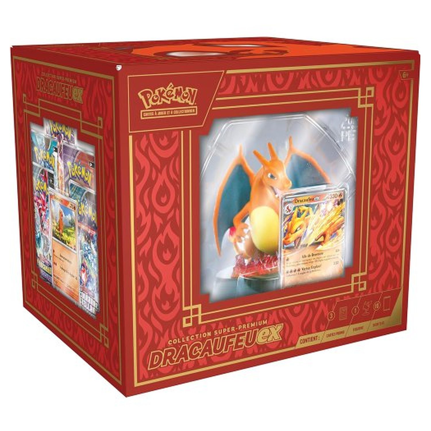 Voir la diapositive 2 : POKEMON Coffret découverte Super Premium Dracaufeu EX
