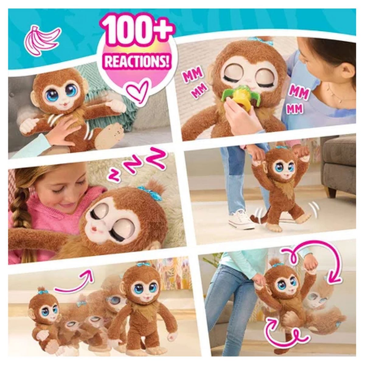 JUST PLAY Peluche Furreal Peanut le Singe