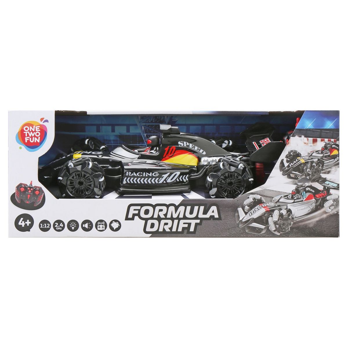 ONE TWO FUN Voiture RC Formula Drift échelle 1/12ème