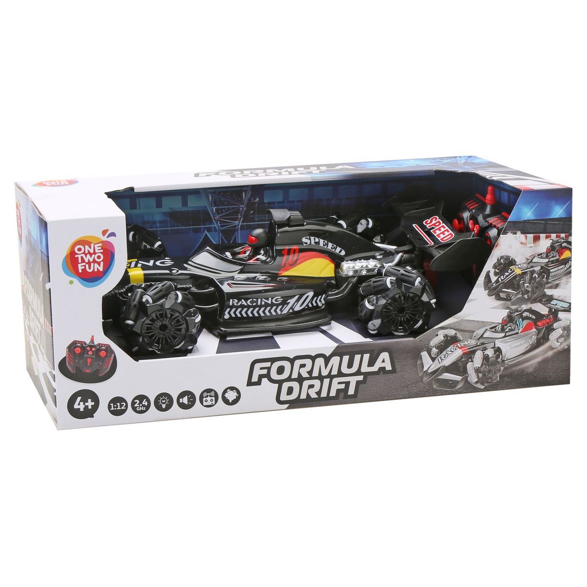 ONE TWO FUN Voiture RC Formula Drift échelle 1/12ème