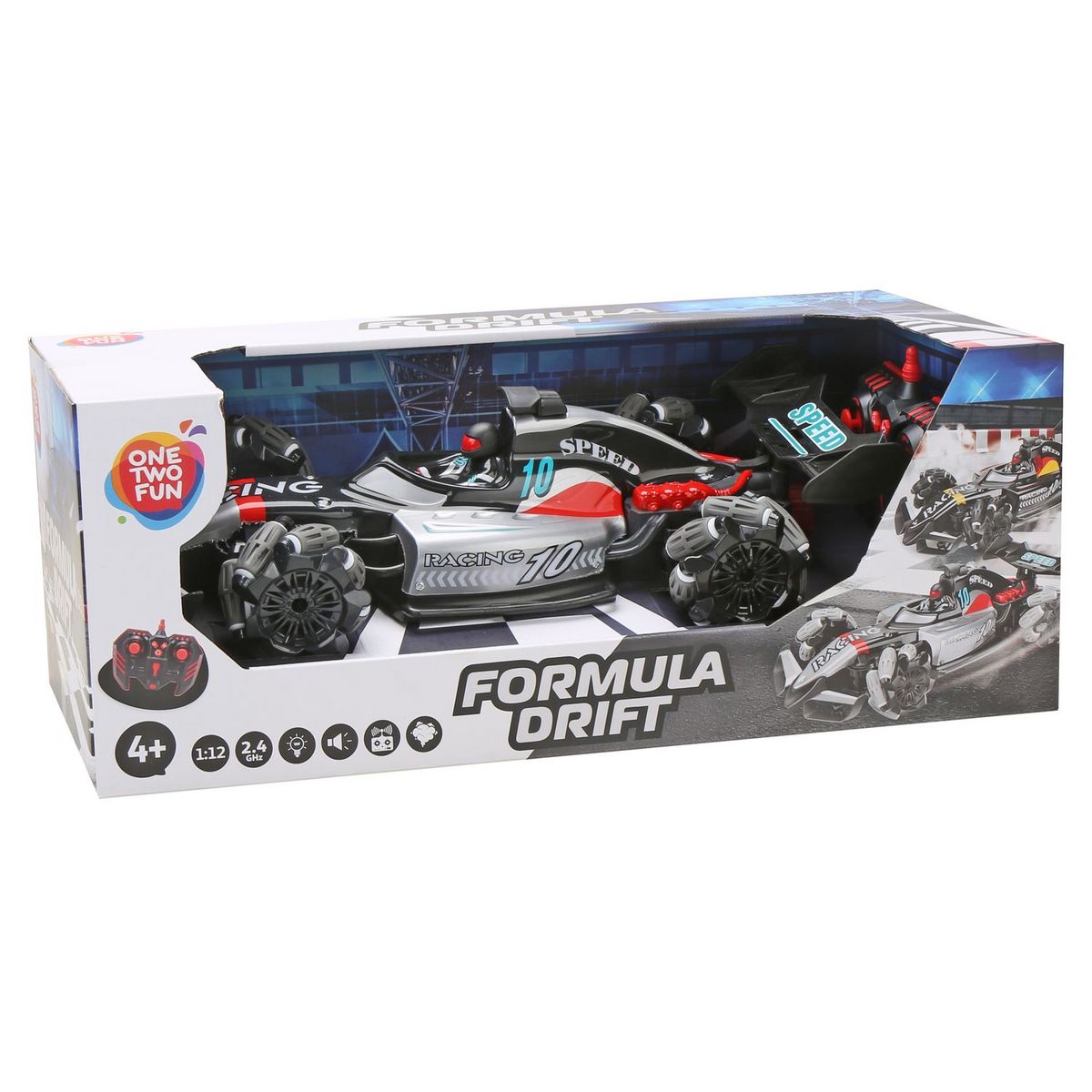 ONE TWO FUN Voiture RC Formula Drift échelle 1/12ème