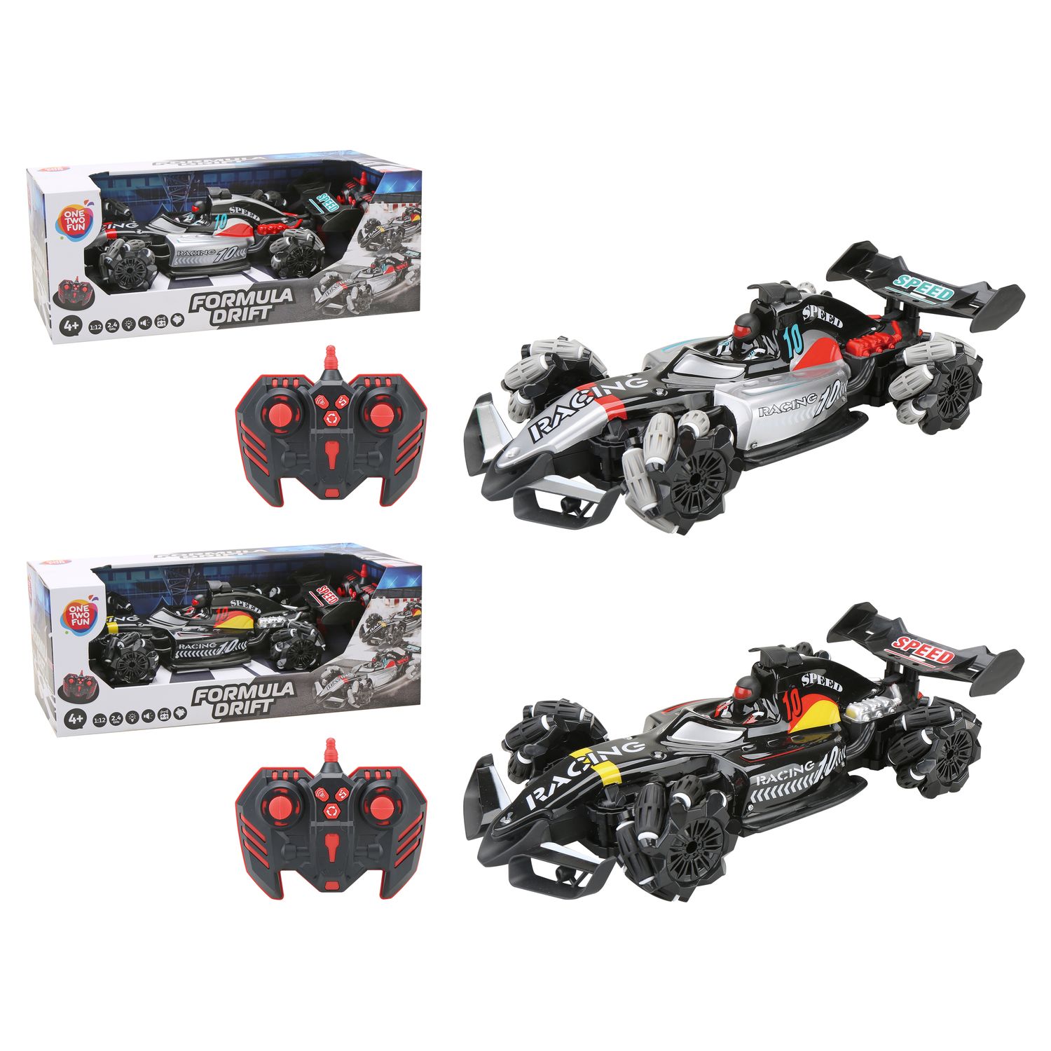 Voir la diapositive 2 : ONE TWO FUN Voiture RC Formula Drift échelle 1/12ème