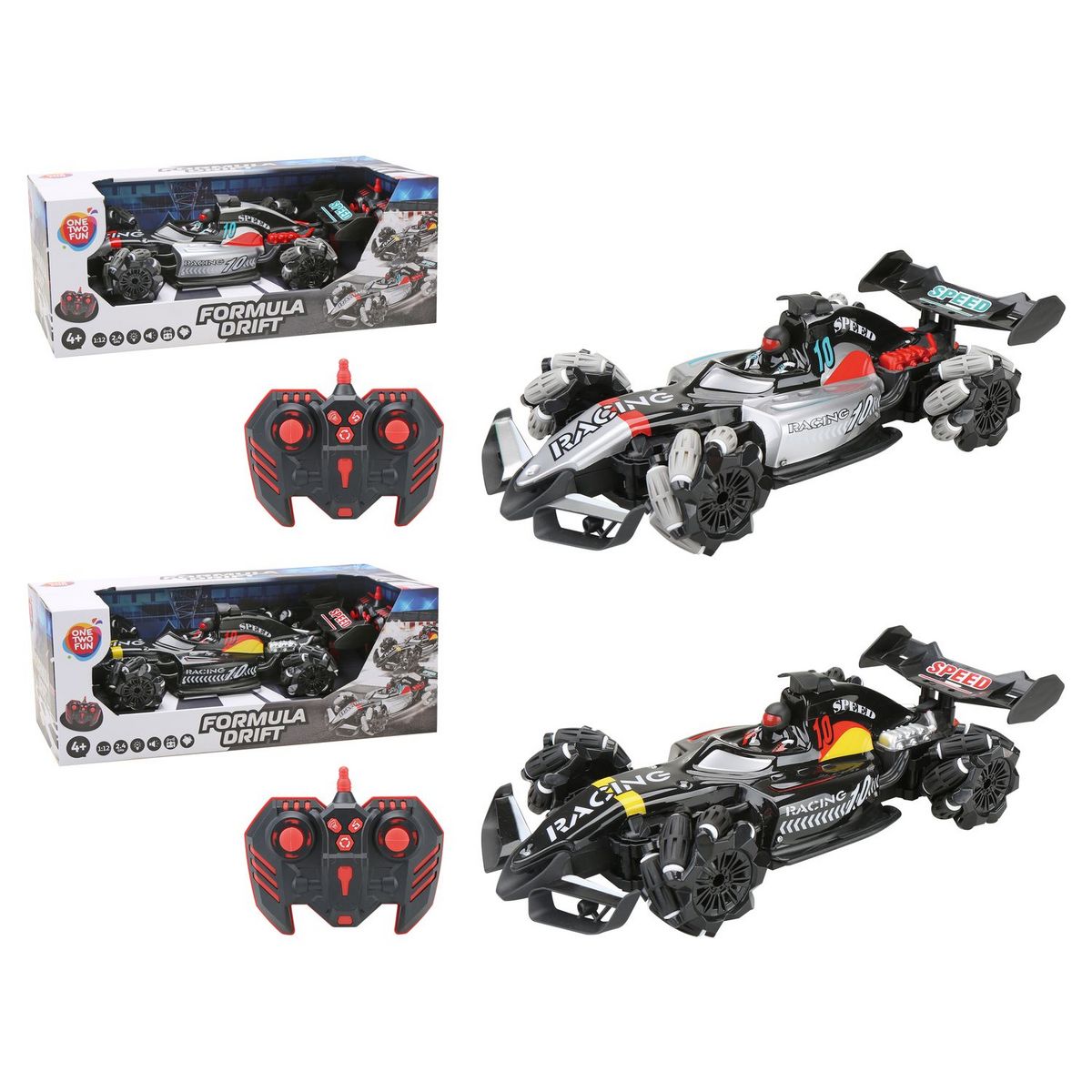 ONE TWO FUN Voiture RC Formula Drift échelle 1/12ème