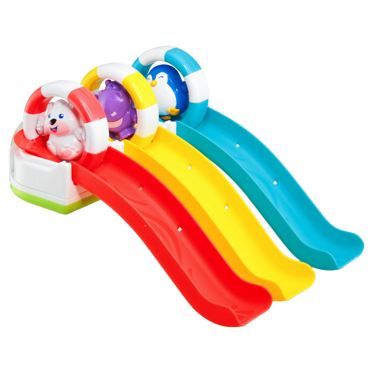 Voir la diapositive 3 : ONE TWO FUN Mon Toboggan de bain et 3 animaux
