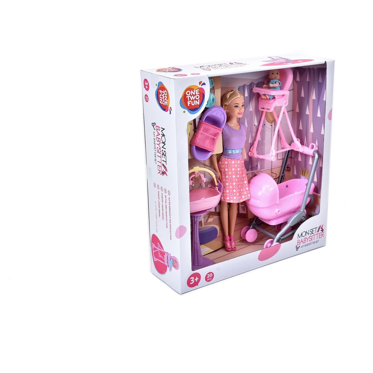 ONE TWO FUN Mon Set de Baby-Sitter et accessoires