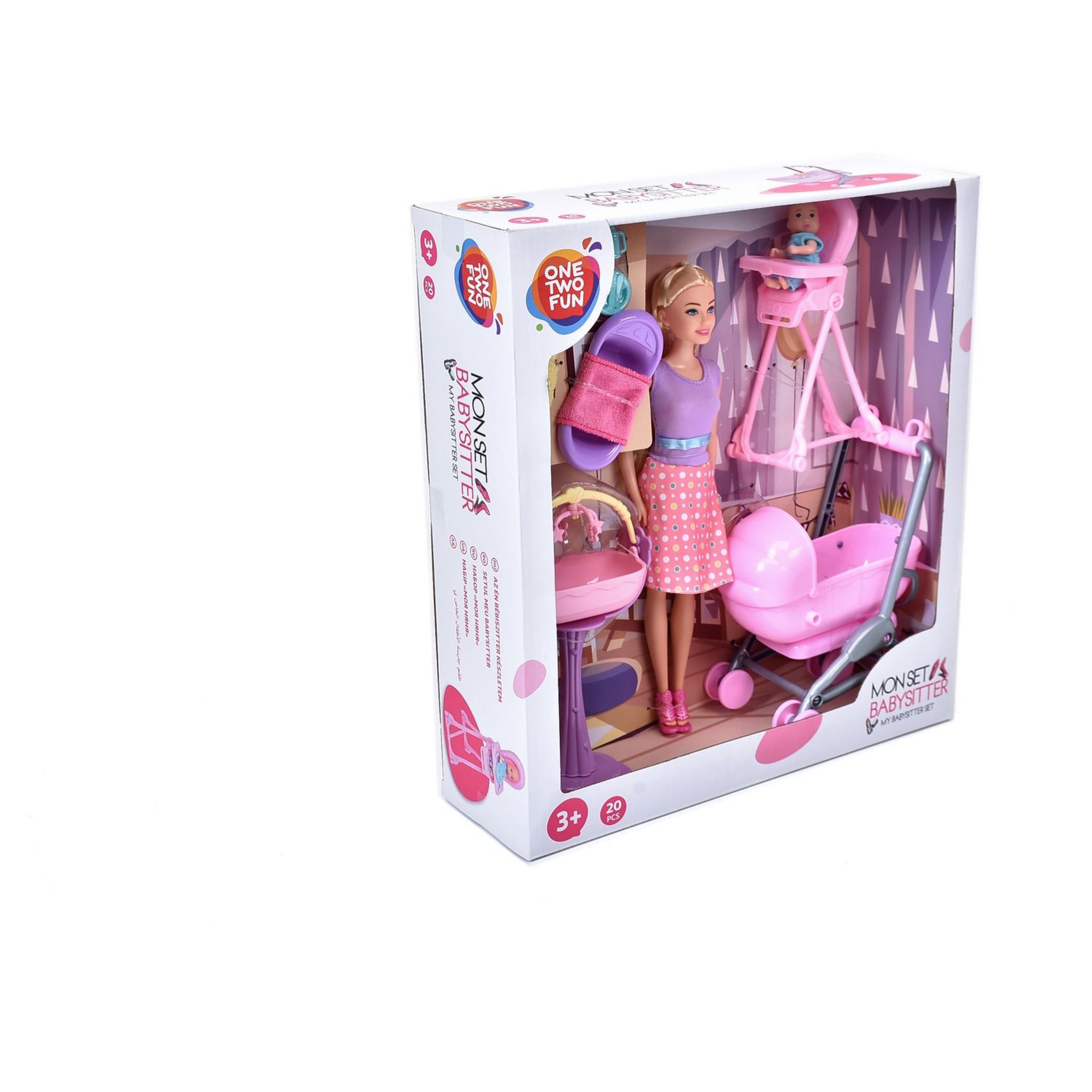 Voir la diapositive 2 : ONE TWO FUN Mon Set de Baby-Sitter et accessoires