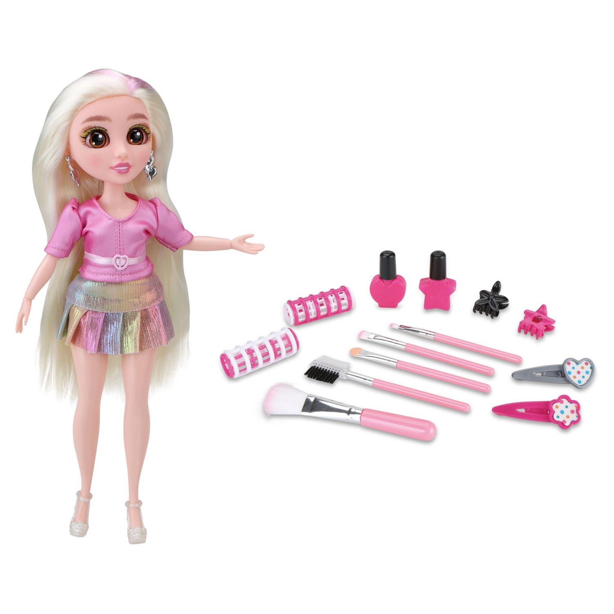 Voir la diapositive 4 : ONE TWO FUN Poupée Glitter Queen Glam Squad et accessoires