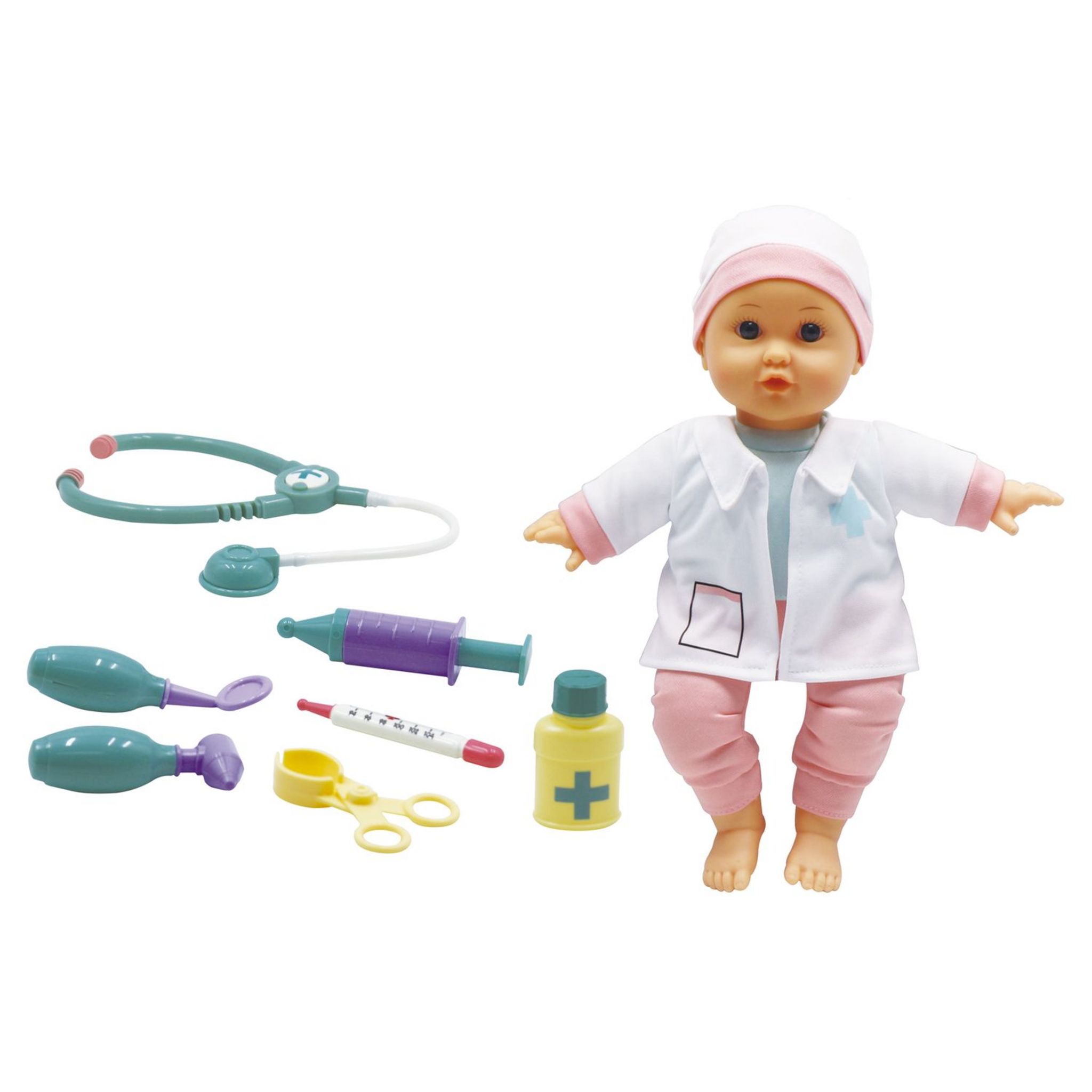 Voir la diapositive 9 : ONE TWO FUN Coffret Médecin Bébé Léa 30cm avec accessoires