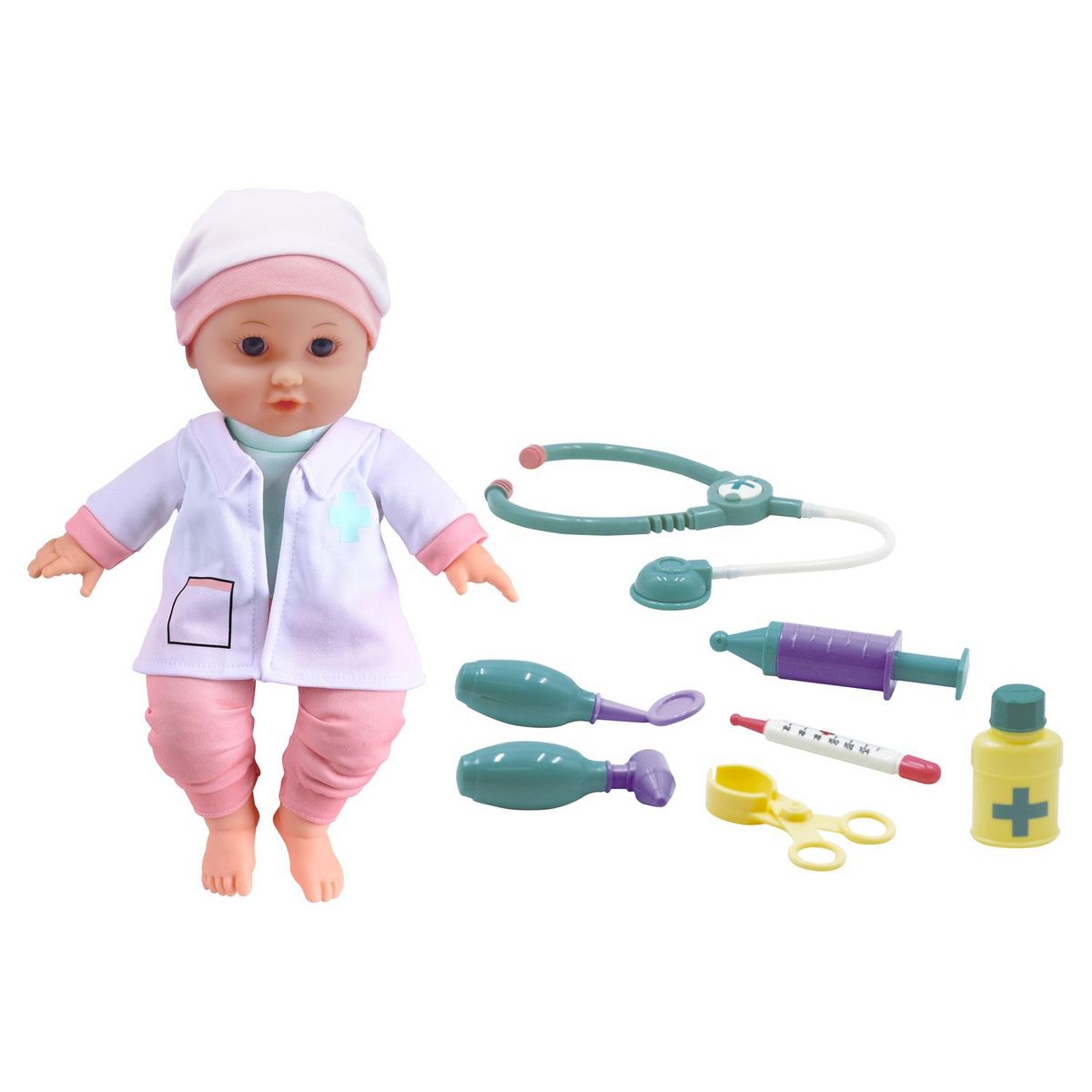 ONE TWO FUN Coffret Médecin Bébé Léa 30cm avec accessoires