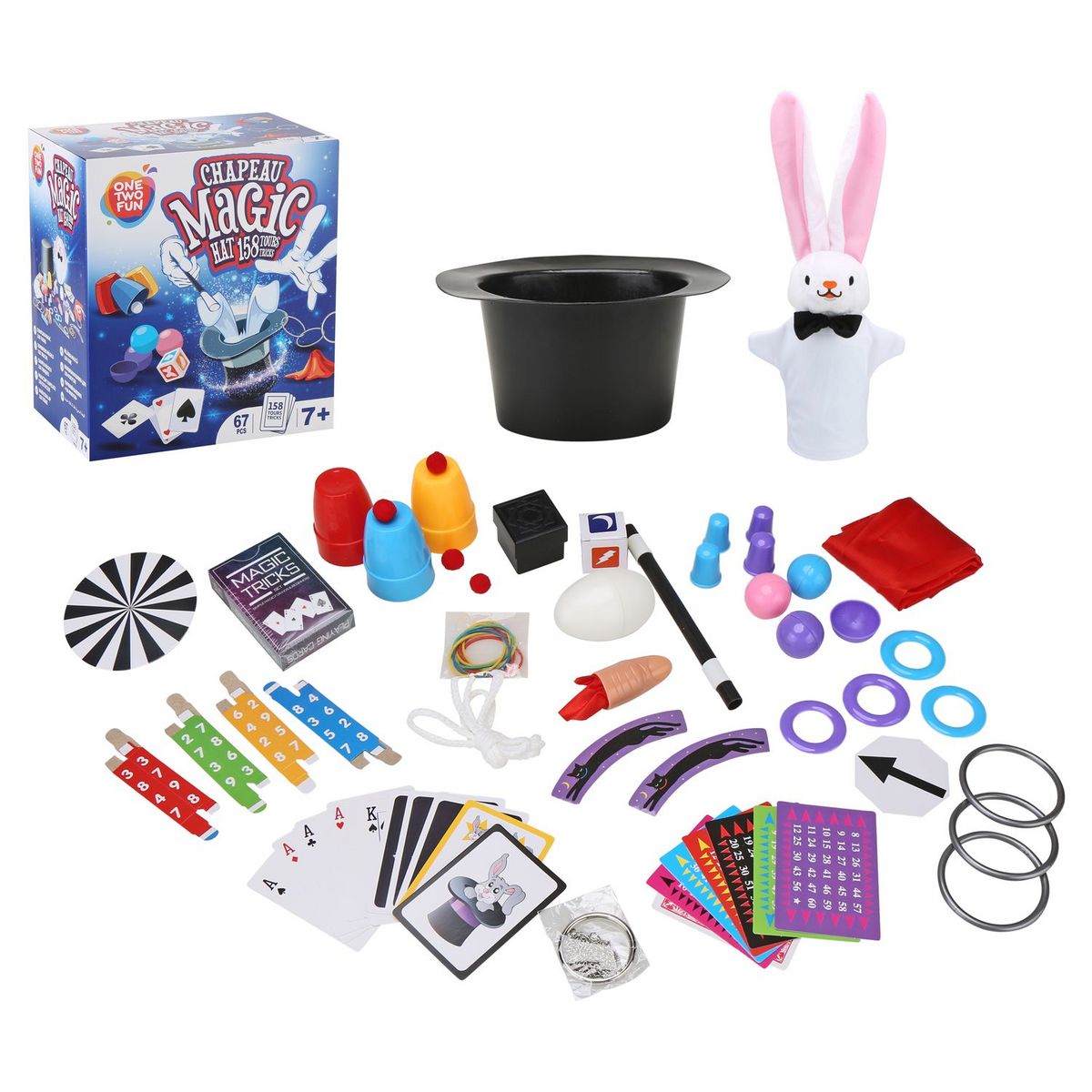 ONE TWO FUN Chapeau magique 158 tours