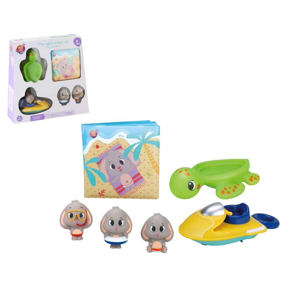 ONE TWO FUN Mon coffret de bain Léo