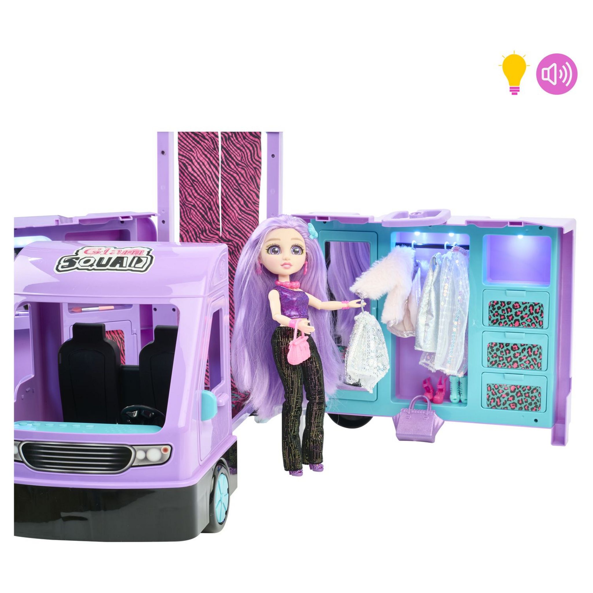 Voir la diapositive 4 : ONE TWO FUN Glam Squad Tour Van