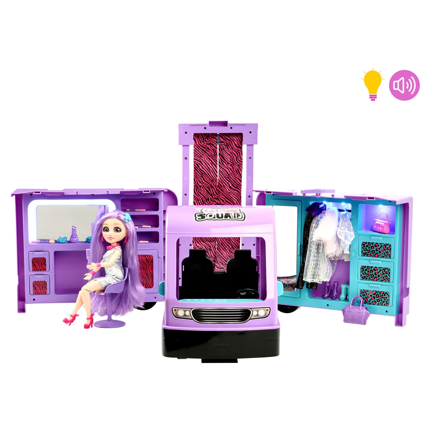 Voir la diapositive 2 : ONE TWO FUN Glam Squad Tour Van