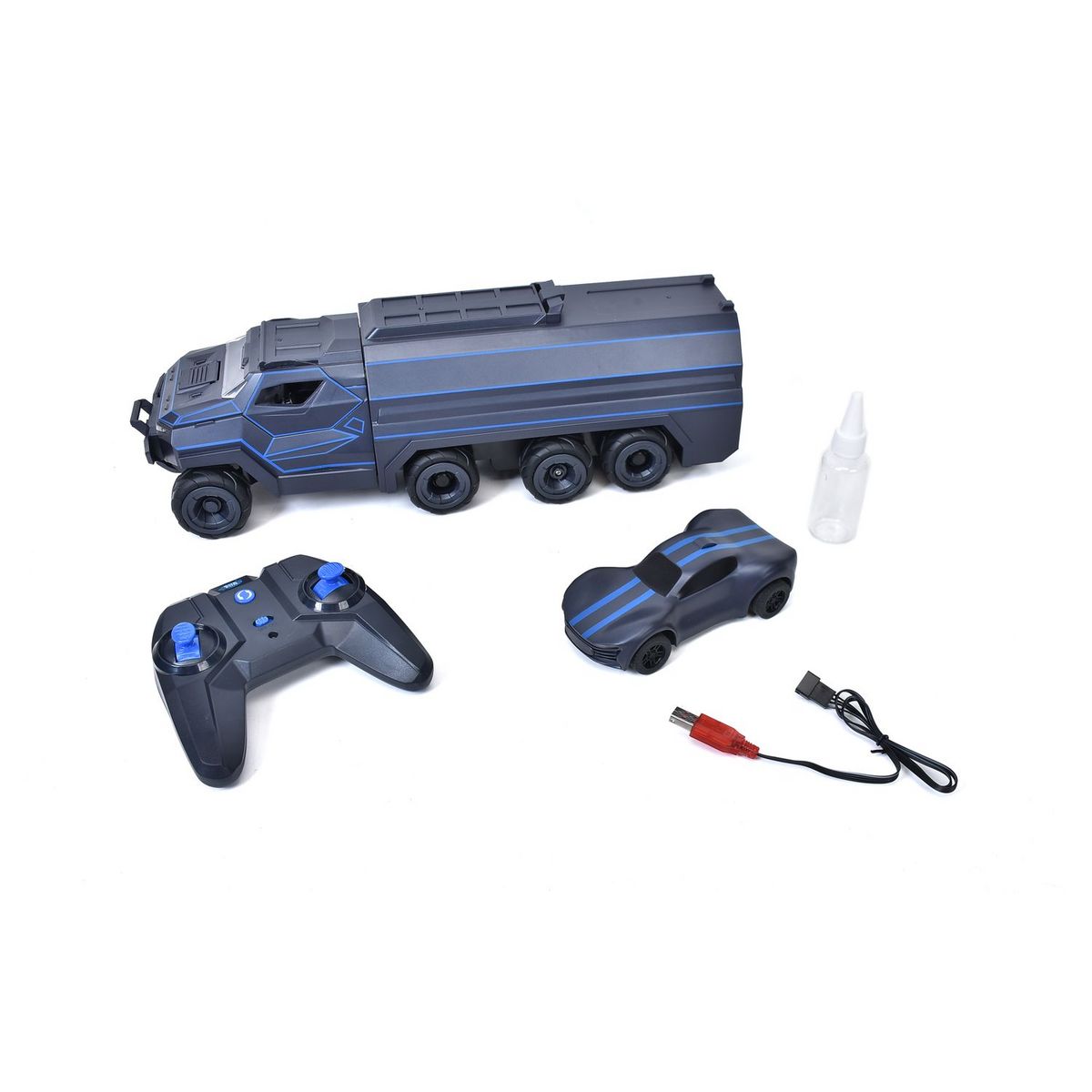 ONE TWO FUN Véhicule RC Camion Midnight Commander 2 en 1