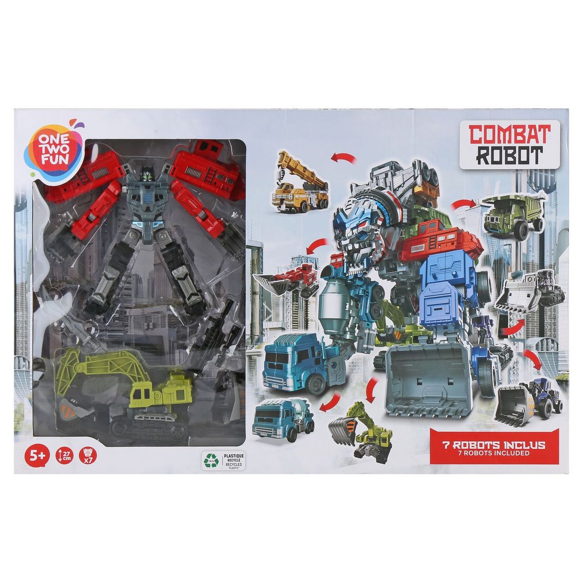 ONE TWO FUN Mega Pack Robot Transformable x7