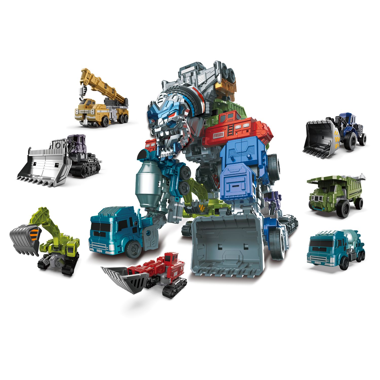 Voir la diapositive 2 : ONE TWO FUN Mega Pack Robot Transformable x7
